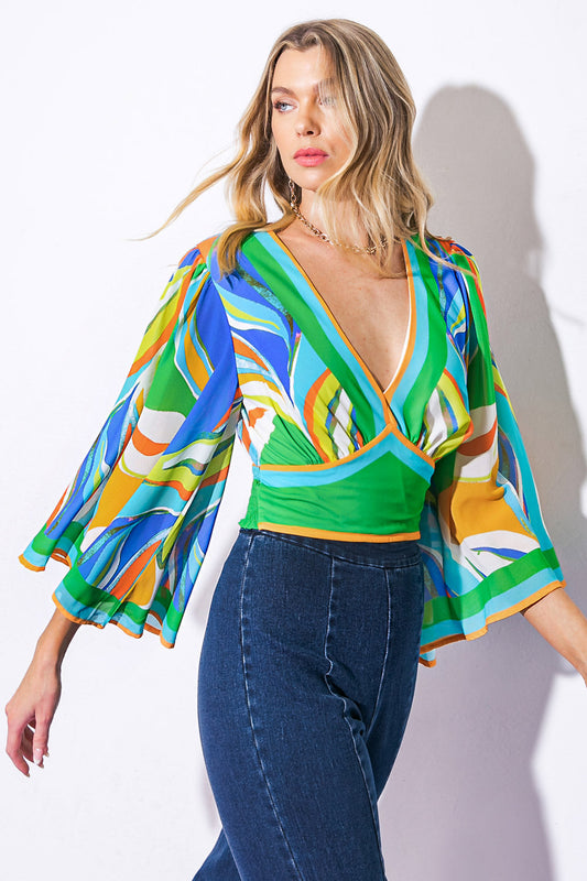 WE BELONG TOGETHER WOVEN CROP TOP Flying Tomato