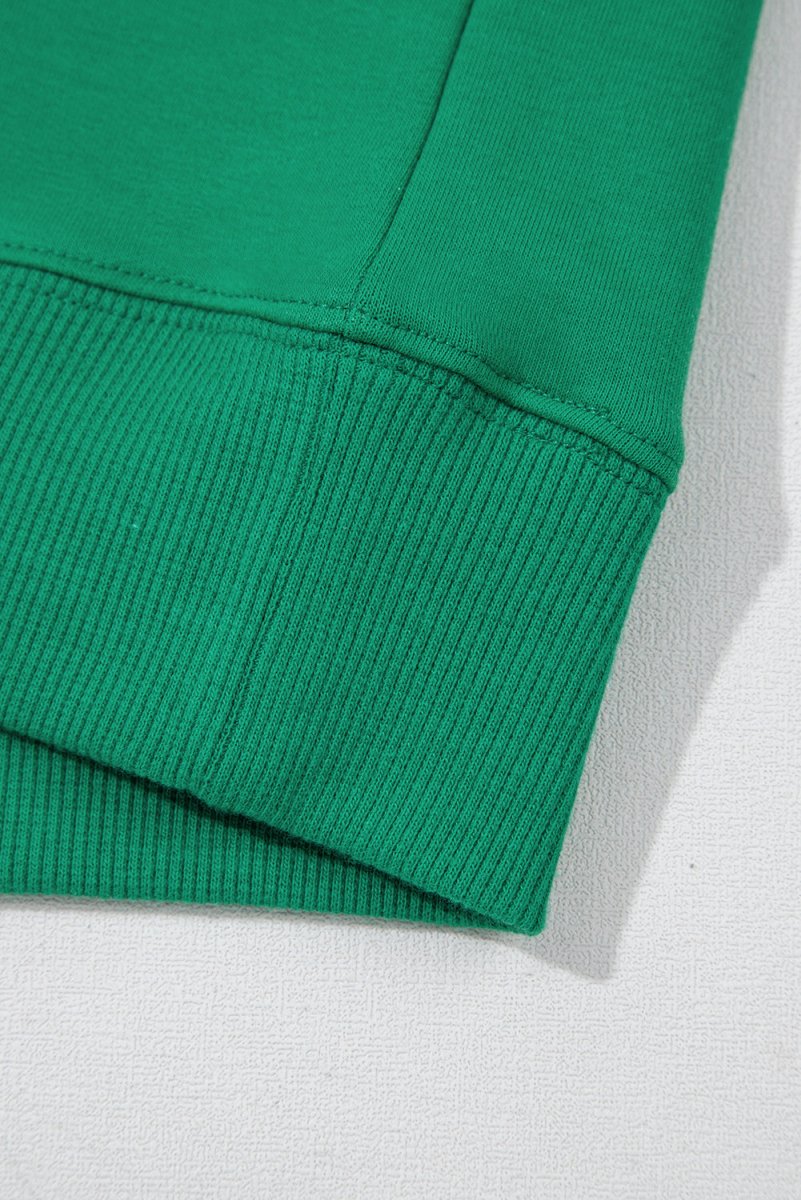 Sea Green Half Zip Puff Sleeve Top and Ruffled Shorts Set - Love Salve