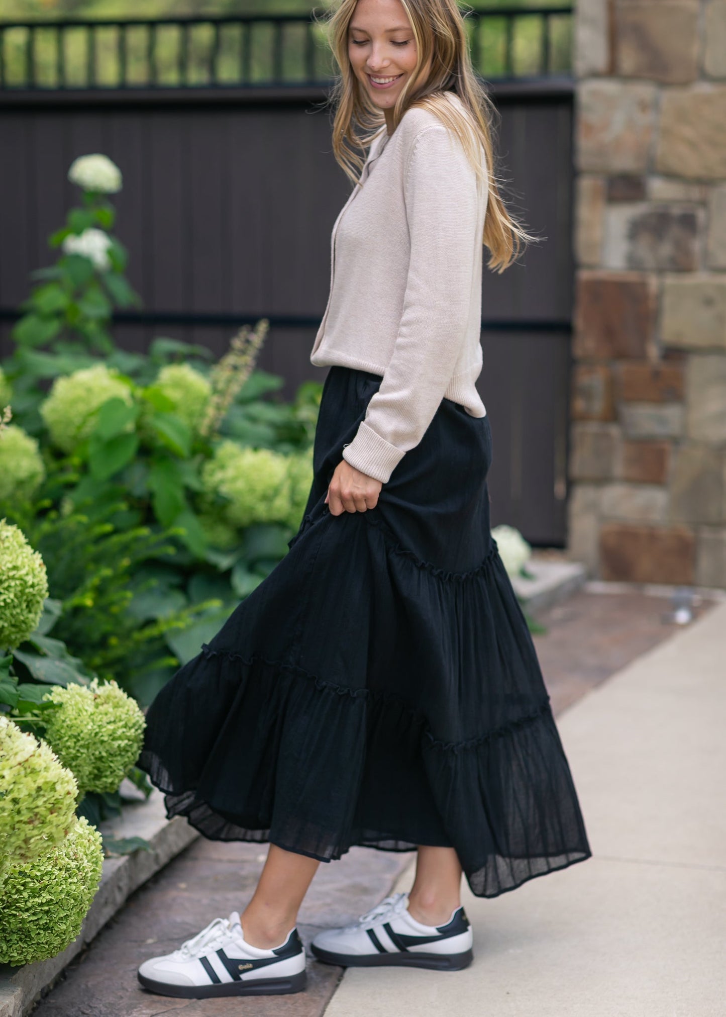 Serena Cotton Gauze Maxi Skirt