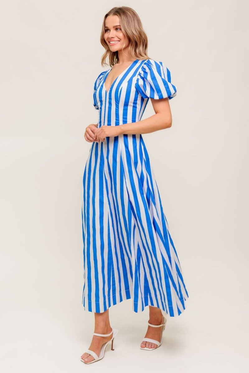 SERENITY TOUCH WOVEN MIDI DRESS - Love Salve