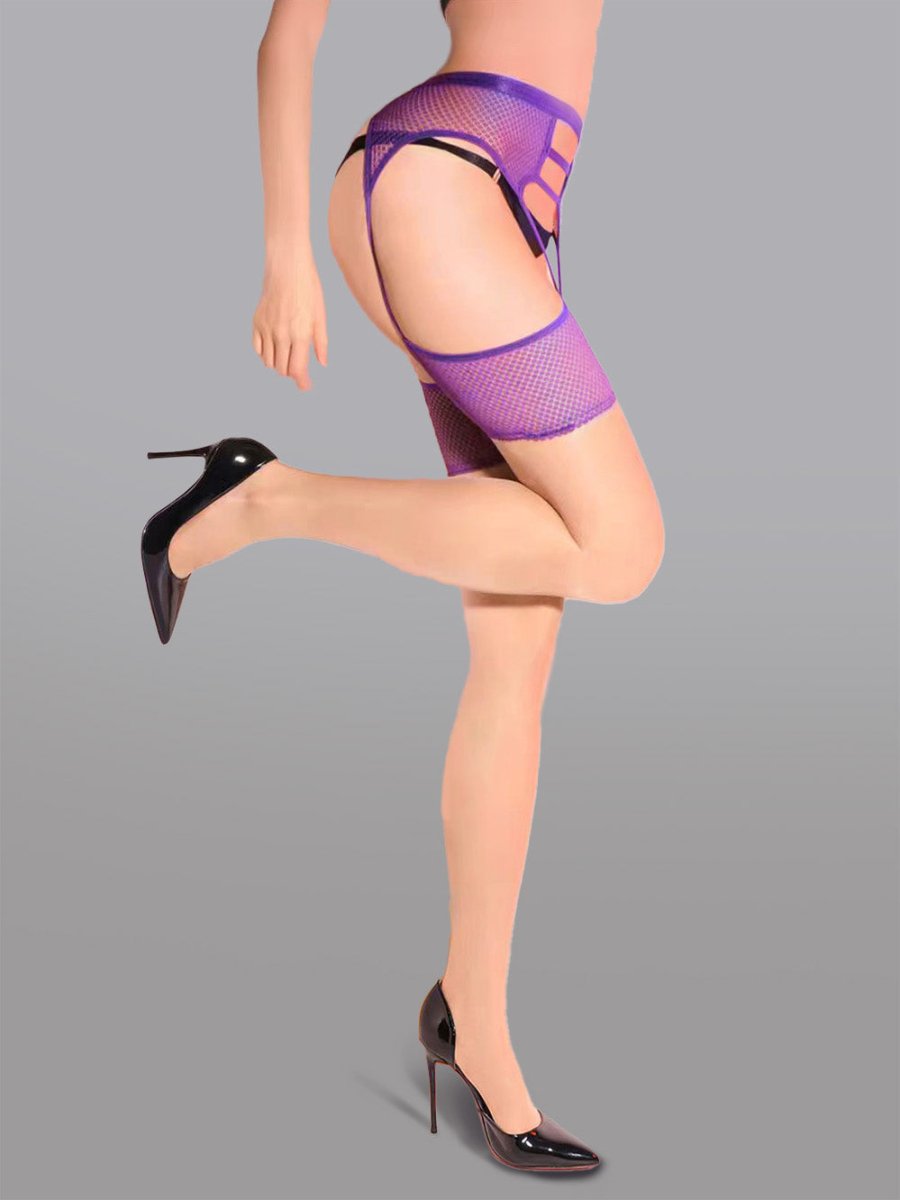Sexy Garter Waist Cincher Thigh High Stockings - Love Salve
