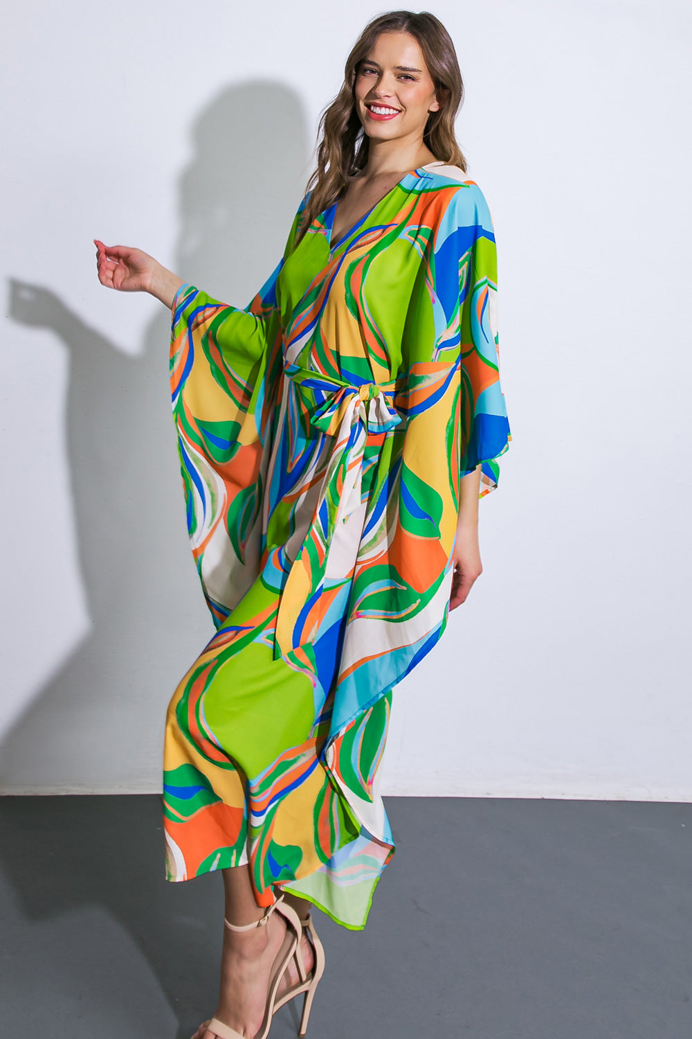 A BEAUTIFUL SIGHT WOVEN KAFTAN DRESS - Apparel & Accessories > Clothing > Dresses