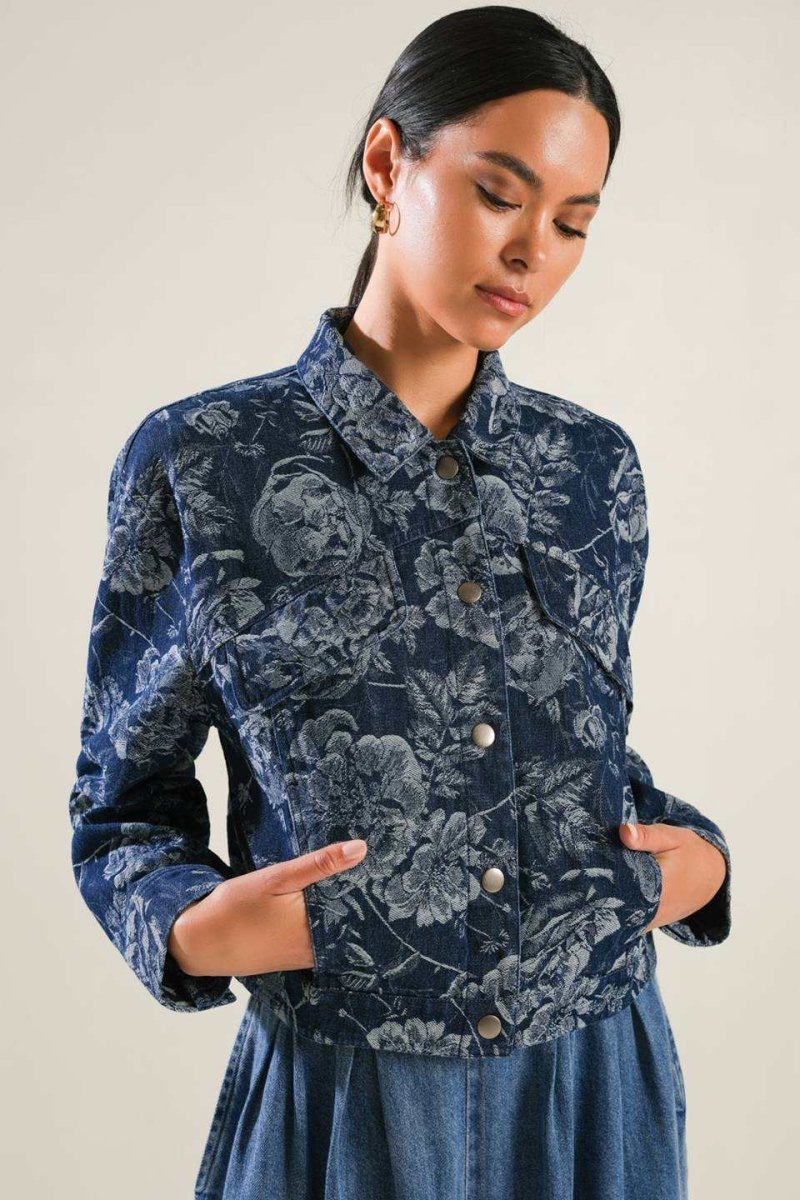 SOPHISTICATED STUNNER DENIM JACKET - Love Salve