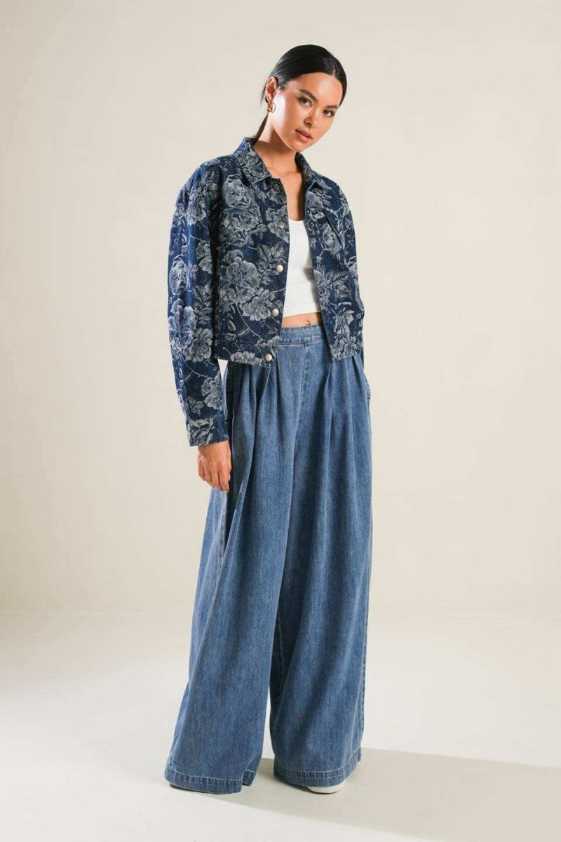 SOPHISTICATED STUNNER DENIM JACKET - Love Salve