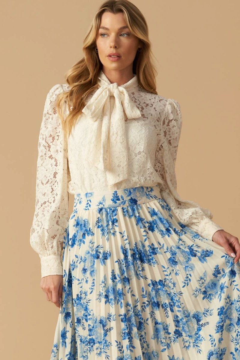 STARS IN MY HEART WOVEN MIDI SKIRT - Love Salve