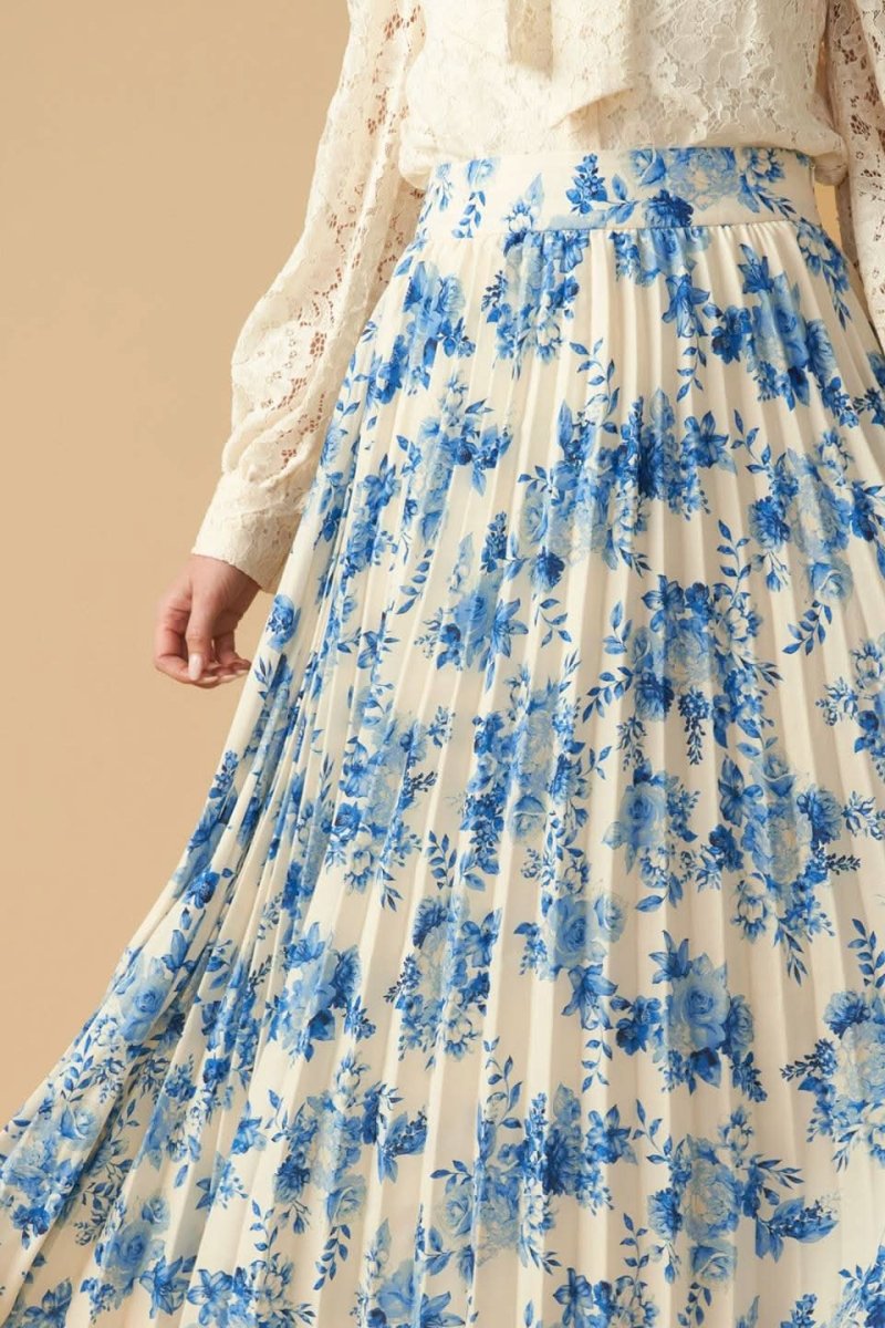 STARS IN MY HEART WOVEN MIDI SKIRT - Love Salve