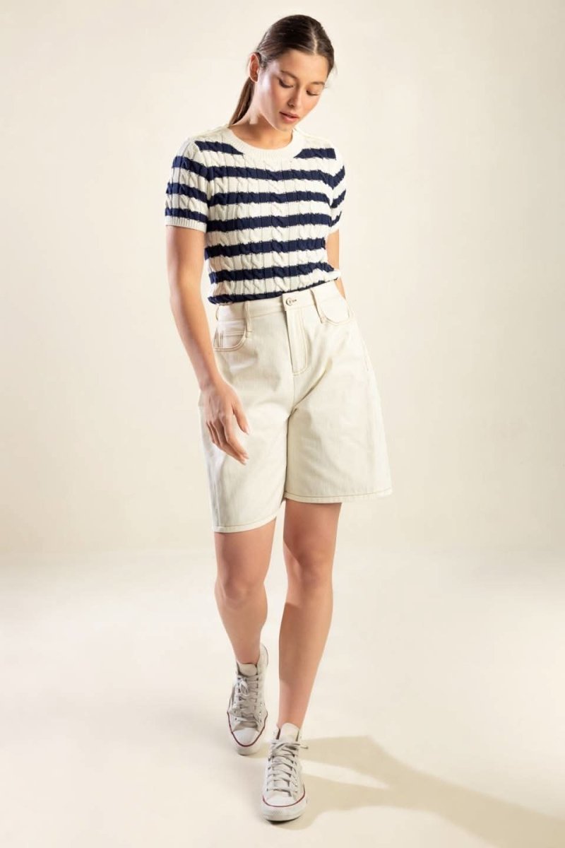 SUAVE PRESENCE SWEATER KNIT TOP - Love Salve