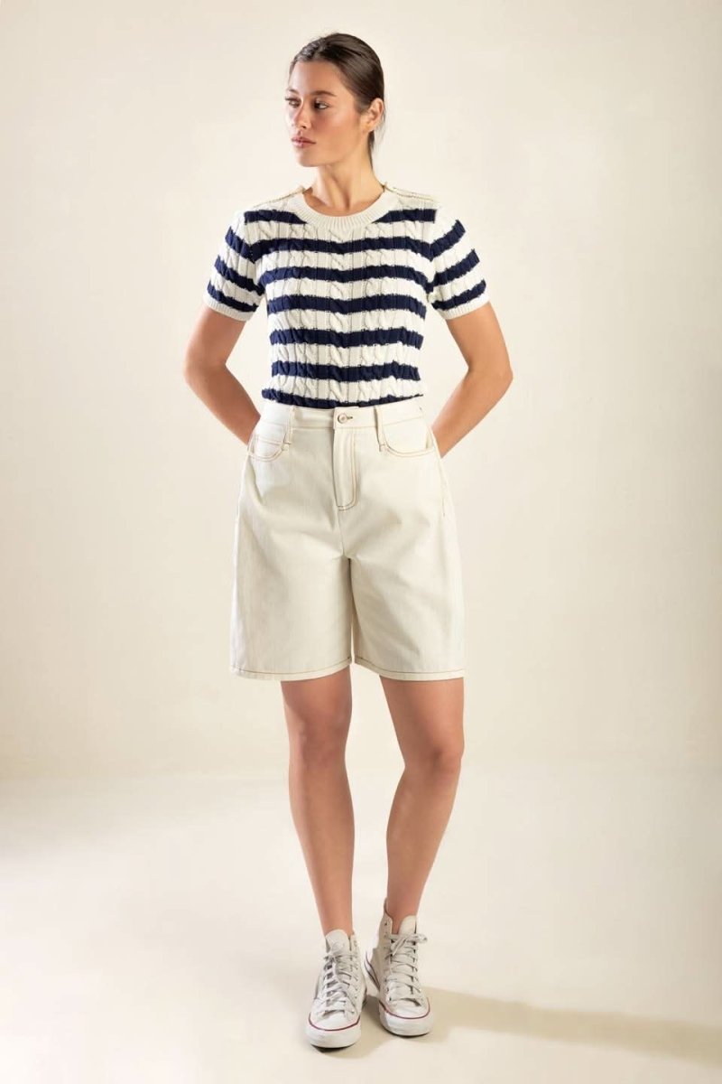SUAVE PRESENCE SWEATER KNIT TOP - Love Salve
