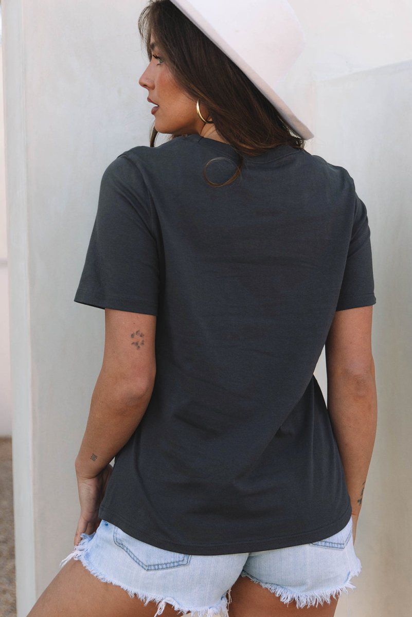 Sunrise Vibes Western Graphic Tee in Dark Grey - Love Salve