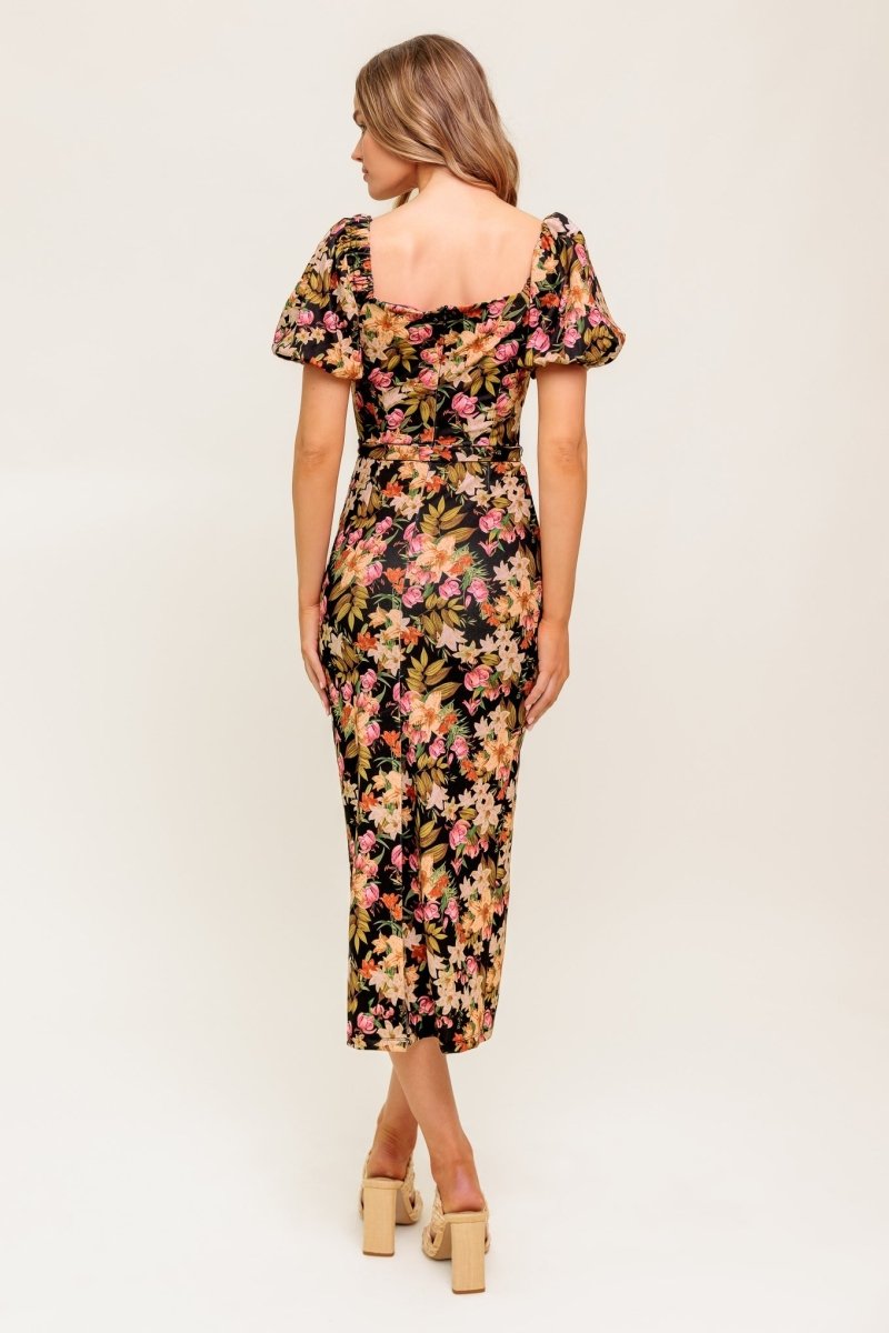 SWEET AT HEART WOVEN MIDI DRESS - Love Salve
