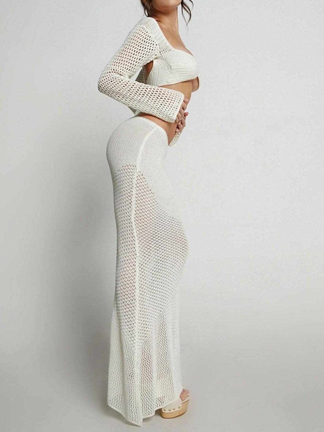 Elegante conjunto de top y falda calados de dos piezasEstiloso conjunto de top y falda calados de dos piezas
Adéntrese en la sofisticación con nuestro elegante conjunto de top y falda calados de dos piezas, el epítome de la elegancia moderna.
Llave FeLove Salve -Top calado de dos piezasbañador