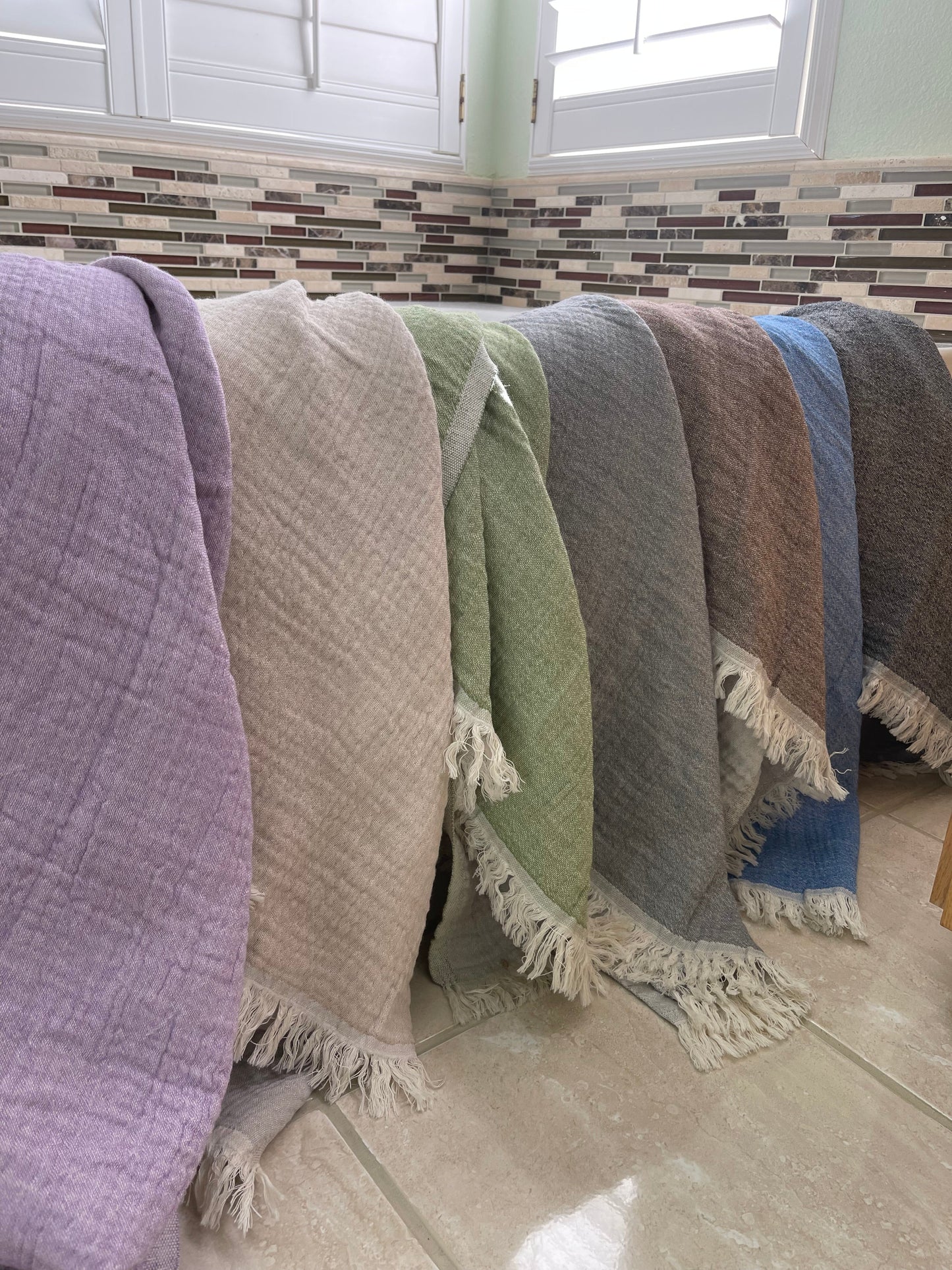 Cocoon Soft Turkish Towel 40 Inch by 70 Inch Hand Loomed Natural Cotton Quick Drying Eco-Friendly Lightweight - Love Salve