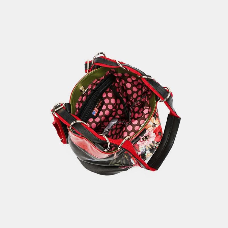 Floral print backpack bag - adjustable straps - Love Salve