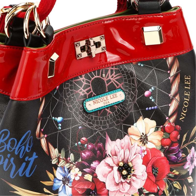 Floral print backpack bag - adjustable straps - Love Salve