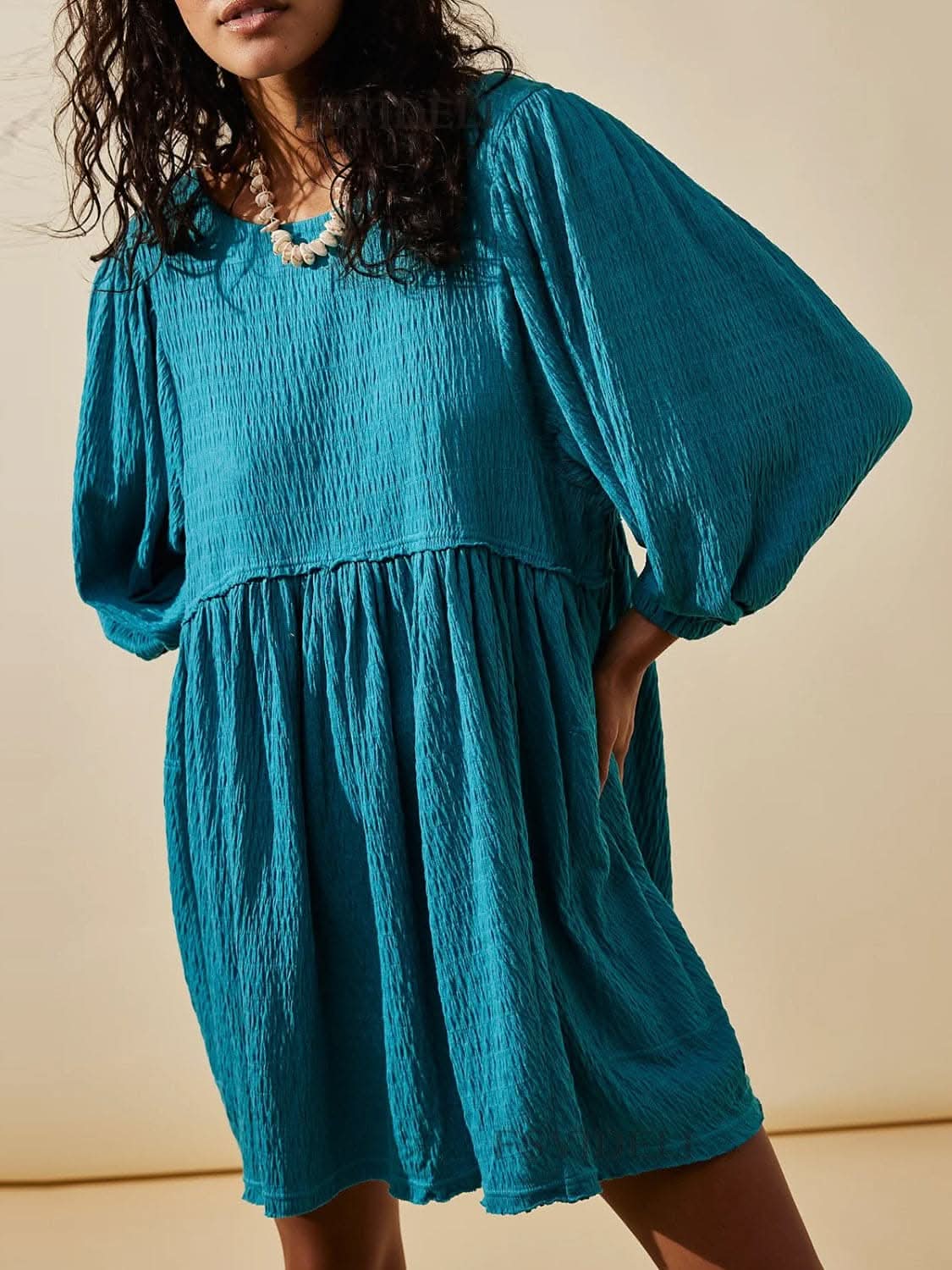Chic Long Sleeve Cutout Mini Dress for Effortless Style - Love Salve