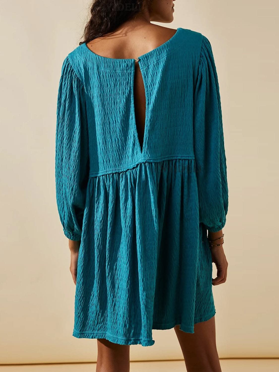 Chic Long Sleeve Cutout Mini Dress for Effortless Style - Love Salve