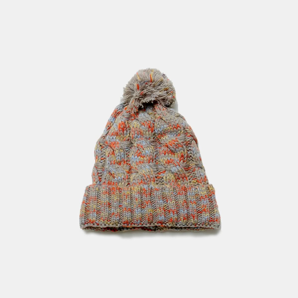 Cozy cable-knit beanie with pompom