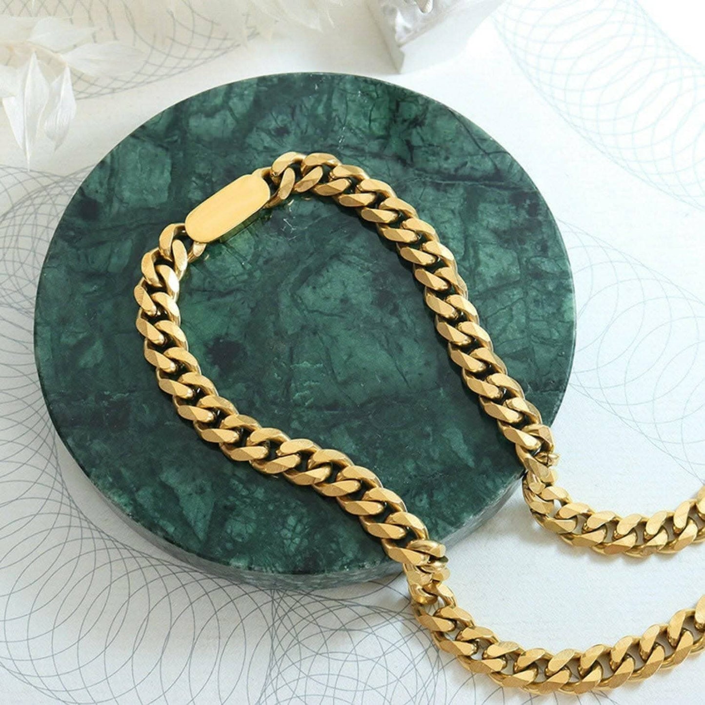 18K Gold-Plated Titanium Steel Chain Necklace with International Flair and Maintenance Tips - Love Salve