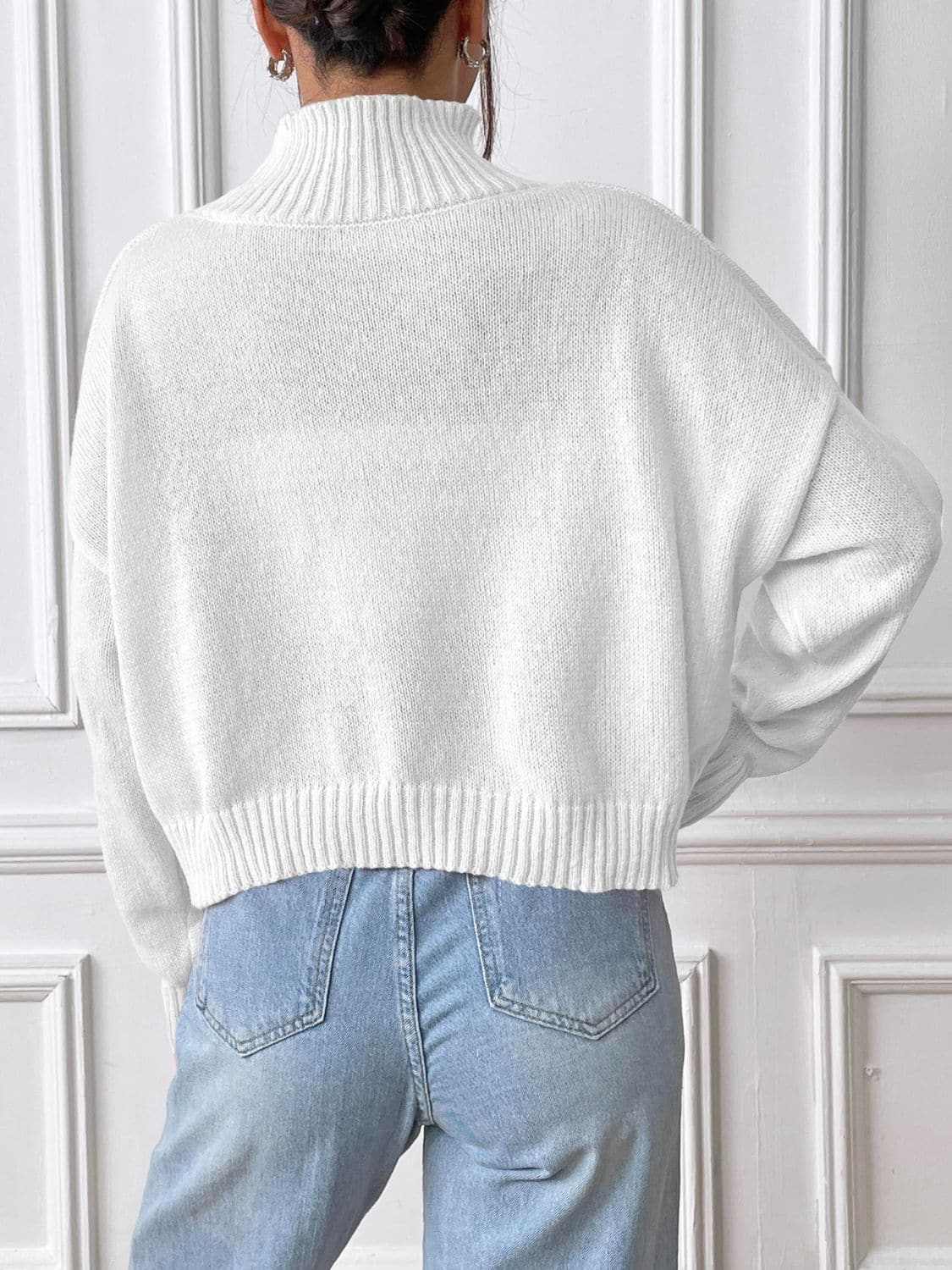 Cozy knit turtleneck top - s-xl - Love Salve