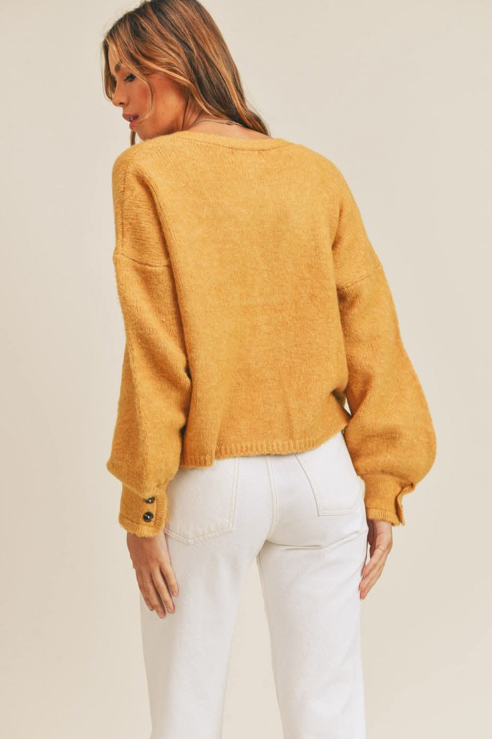 Cozy long sleeve cardigan for stylish layering - Love Salve