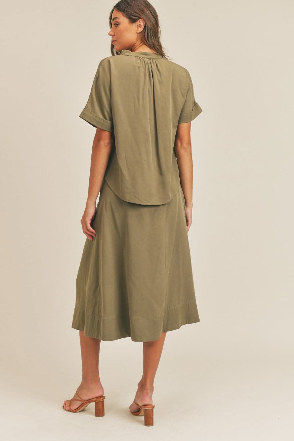 Chic midi skirt set with top - Love Salve