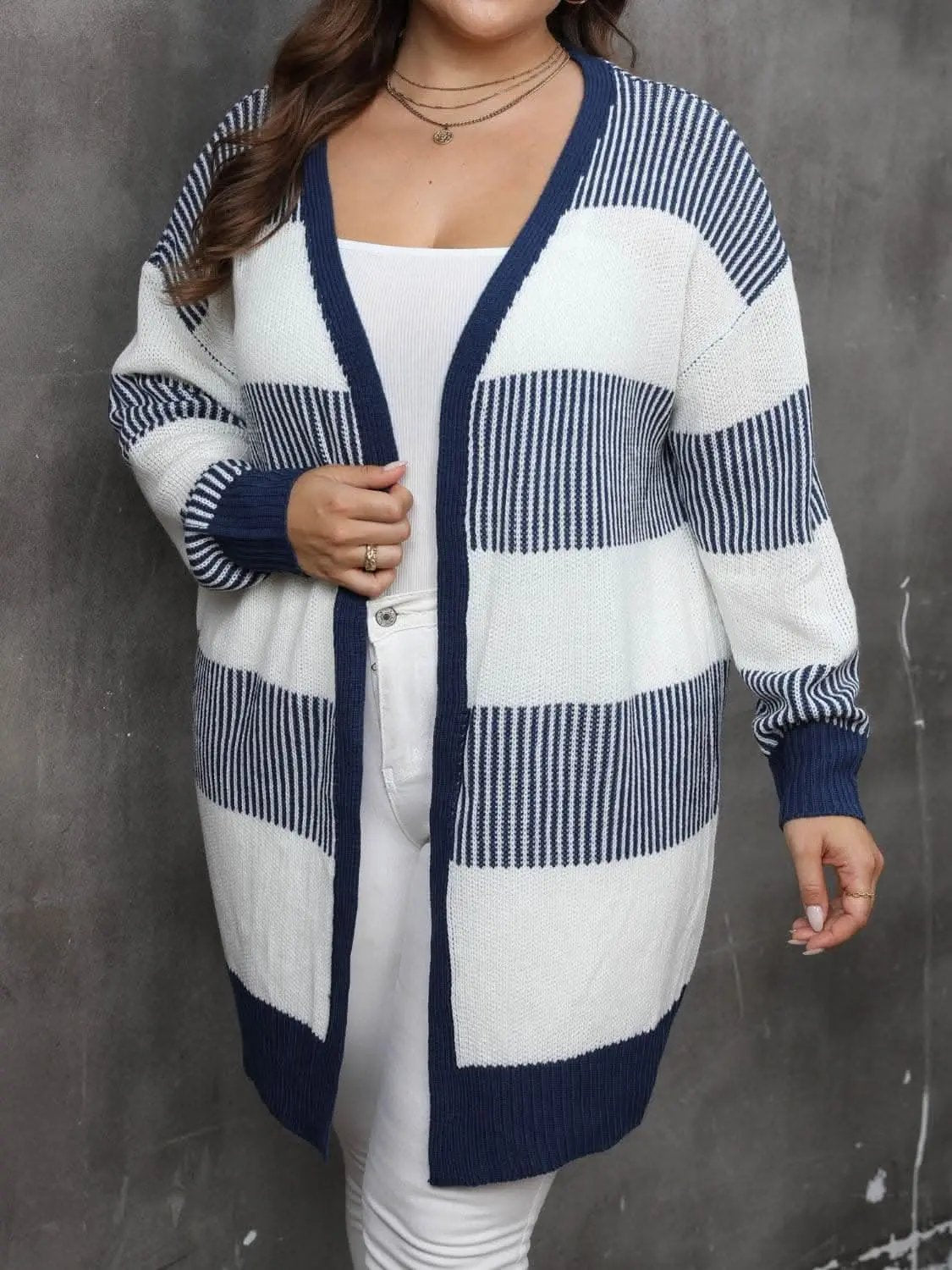Chic Plus Size Open Cardigan - Love Salve