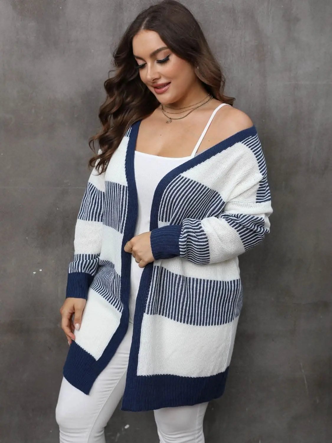 Chic Plus Size Open Cardigan - Love Salve