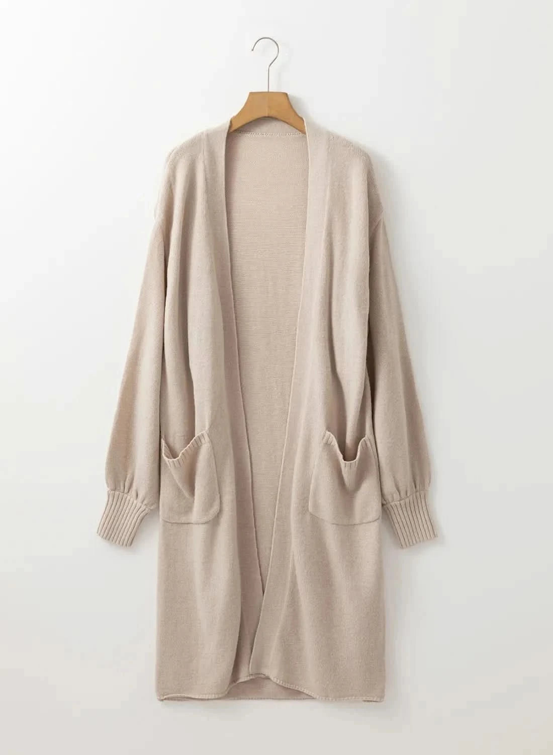 Cozy Long Sleeve Cardigan with Pockets - Love Salve