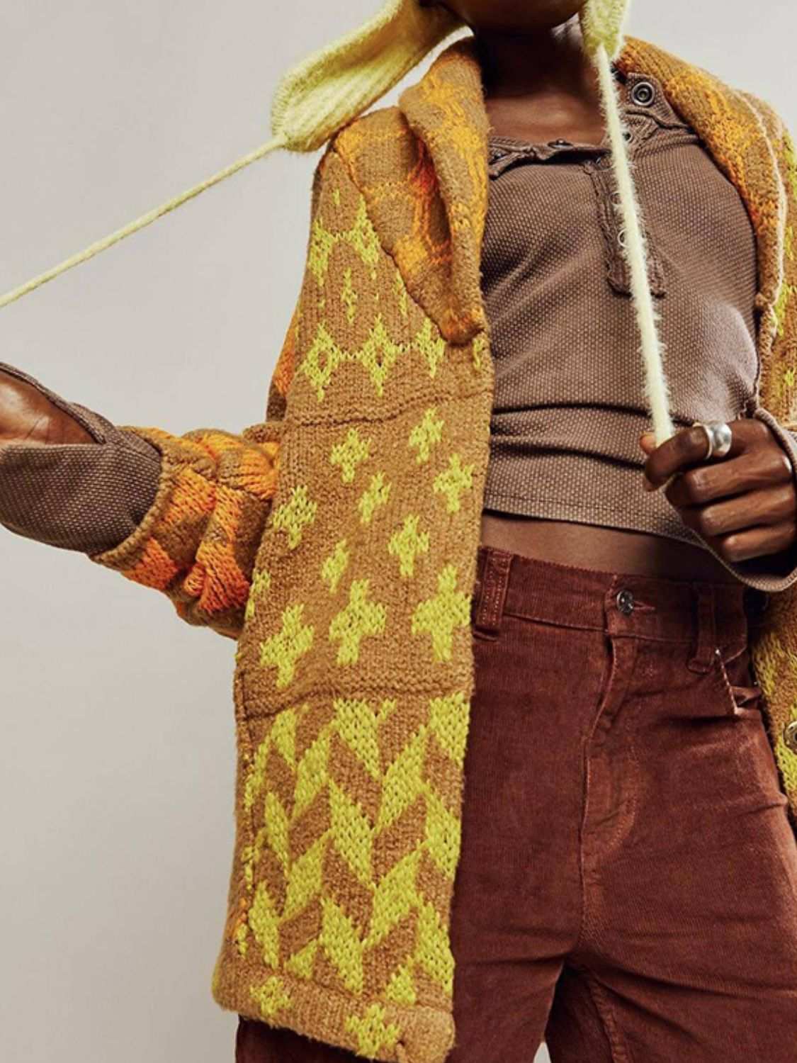 Chic long sleeve button-up cardigan - Love Salve