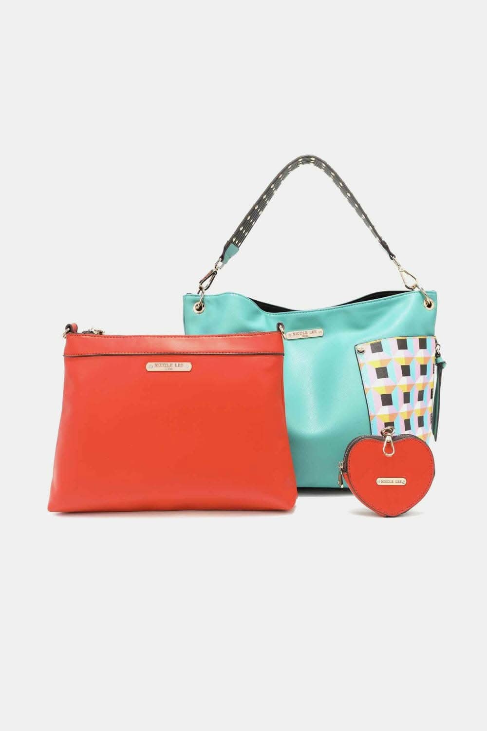 Nicole Lee vegan leather handbag set - Love Salve