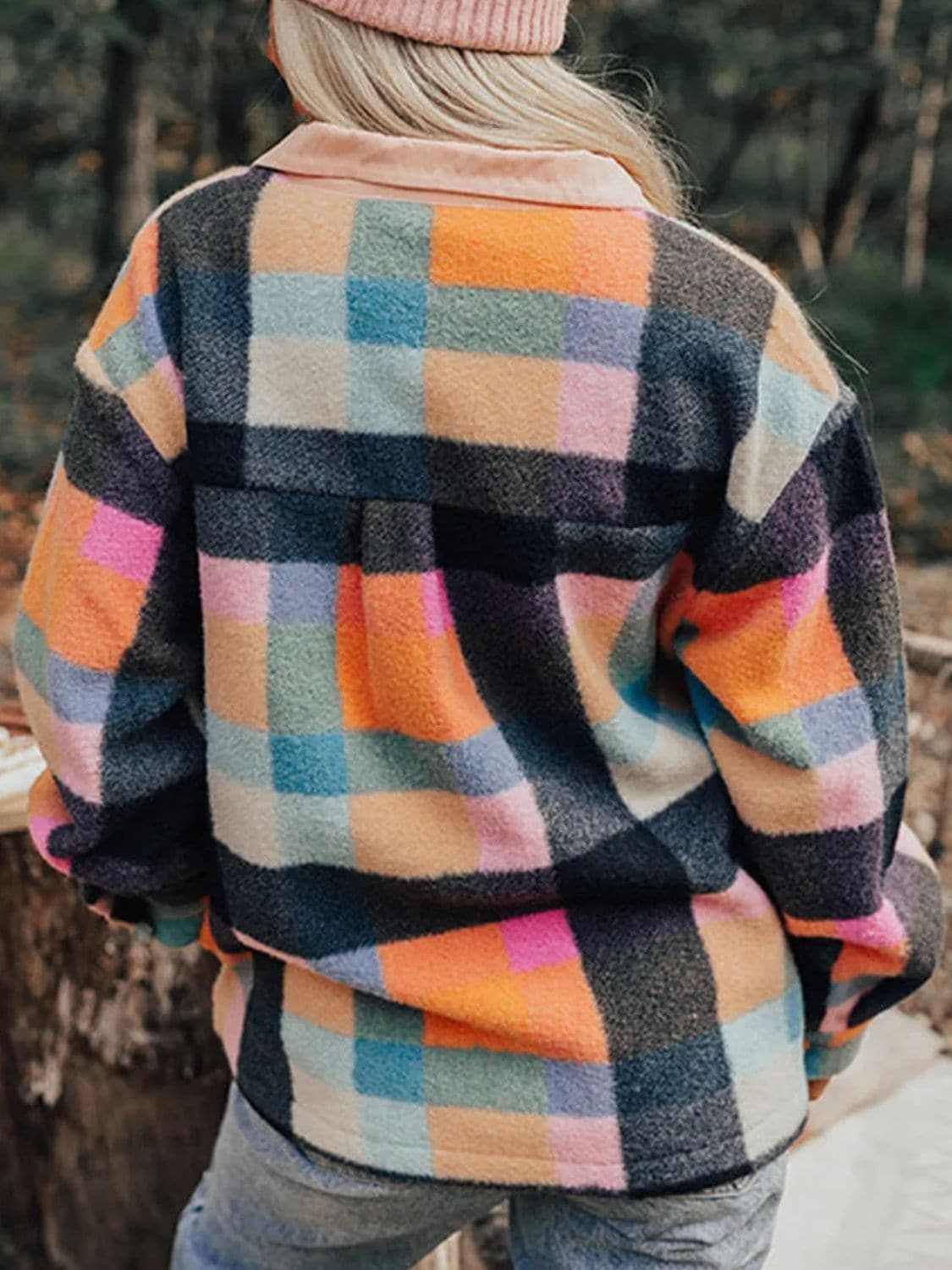 Color block half snap sweatshirt - Love Salve