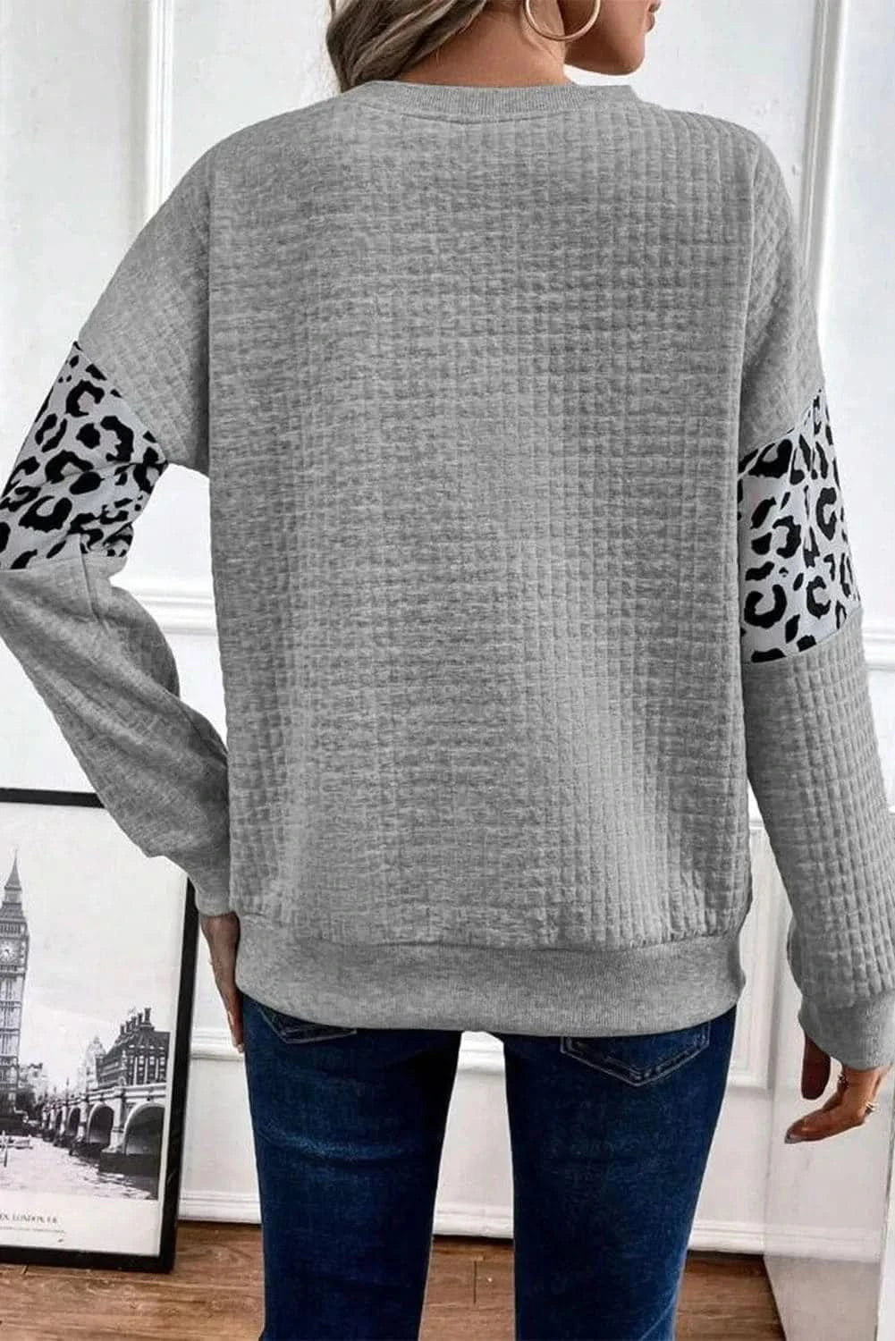 Cozy leopard print sweatshirt - Love Salve