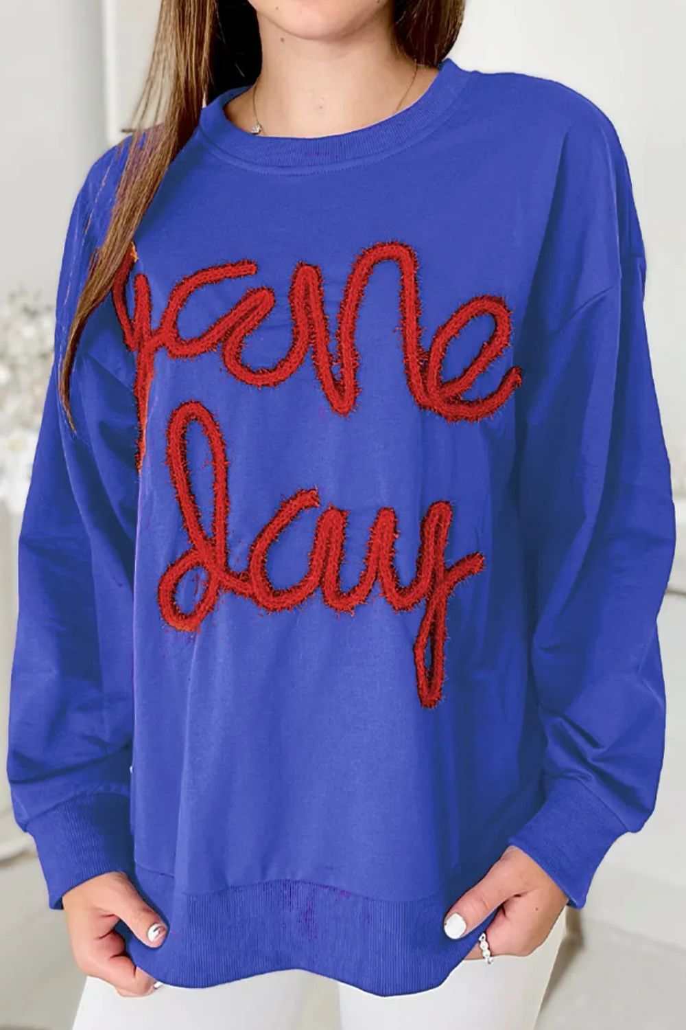 Cozy long sleeve pullover top - Love Salve