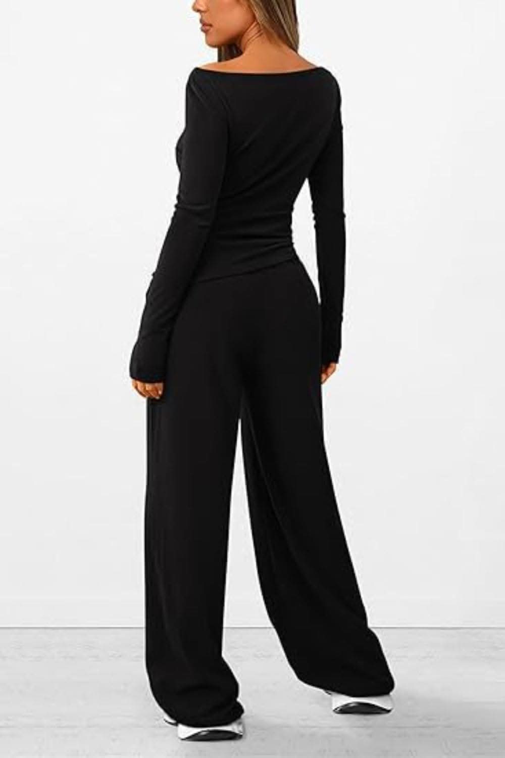 Cozy two-piece lounge set with pockets - Love Salve