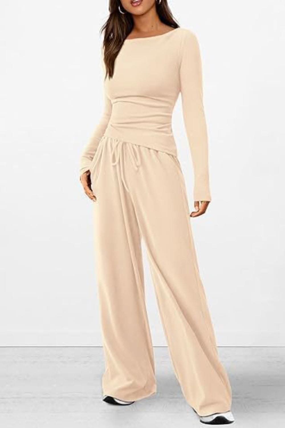 Cozy two-piece lounge set with pockets - Love Salve
