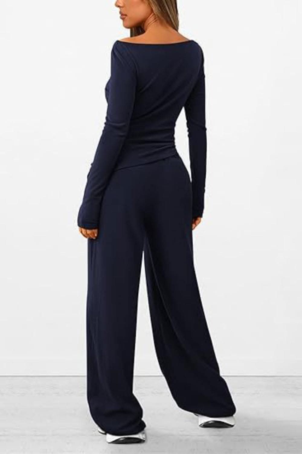 Cozy two-piece lounge set with pockets - Love Salve