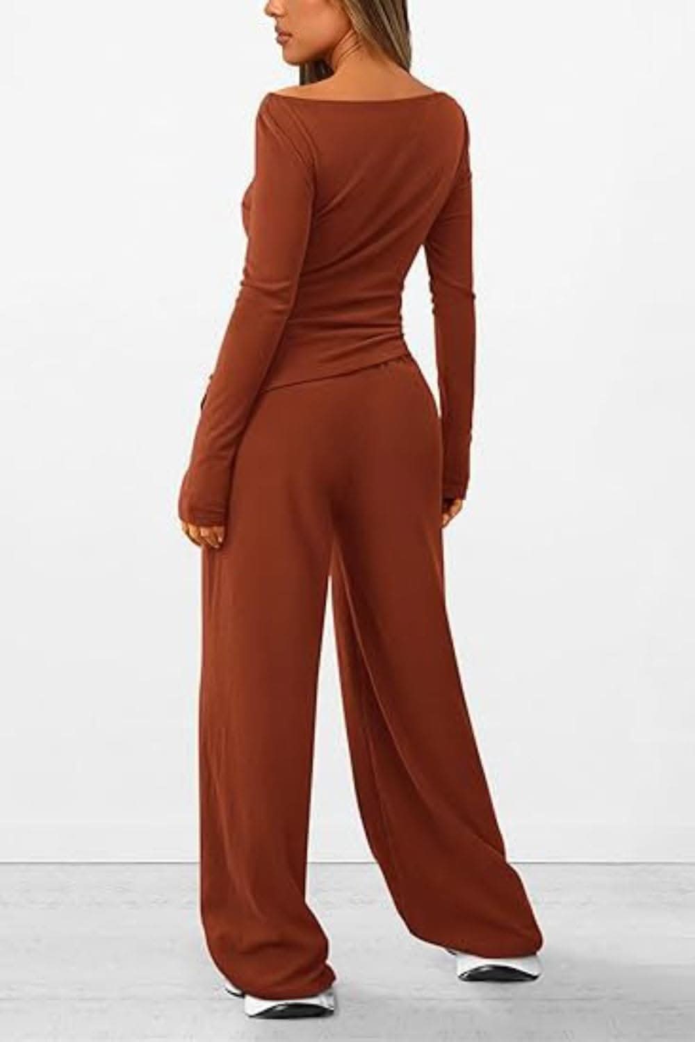 Cozy two-piece lounge set with pockets - Love Salve