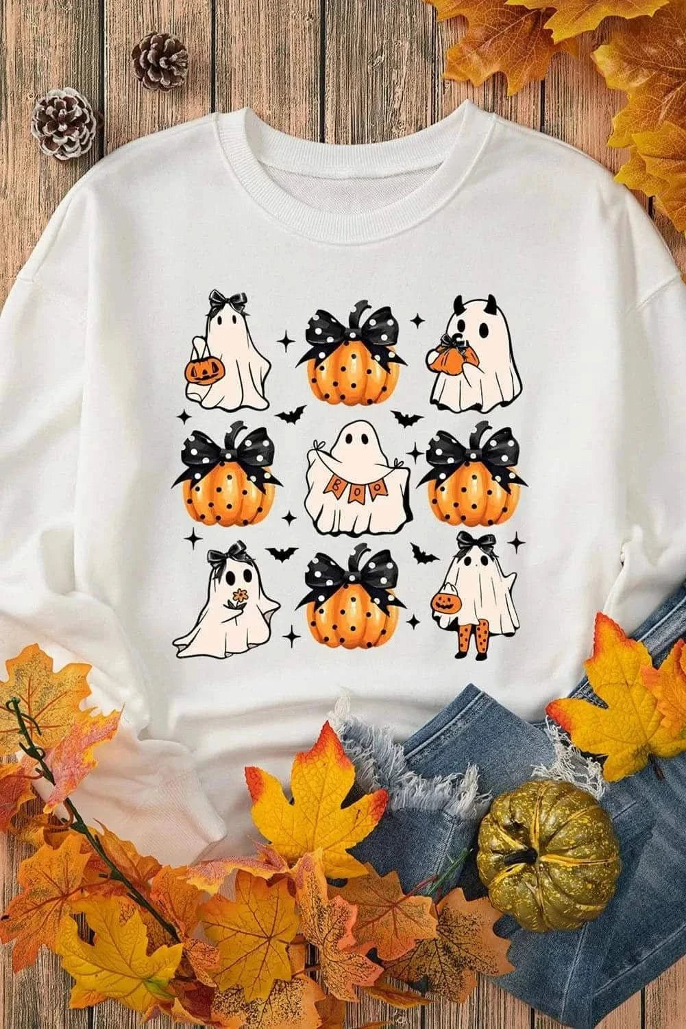Halloween Ghost Pumpkin Sweatshirt - Love Salve