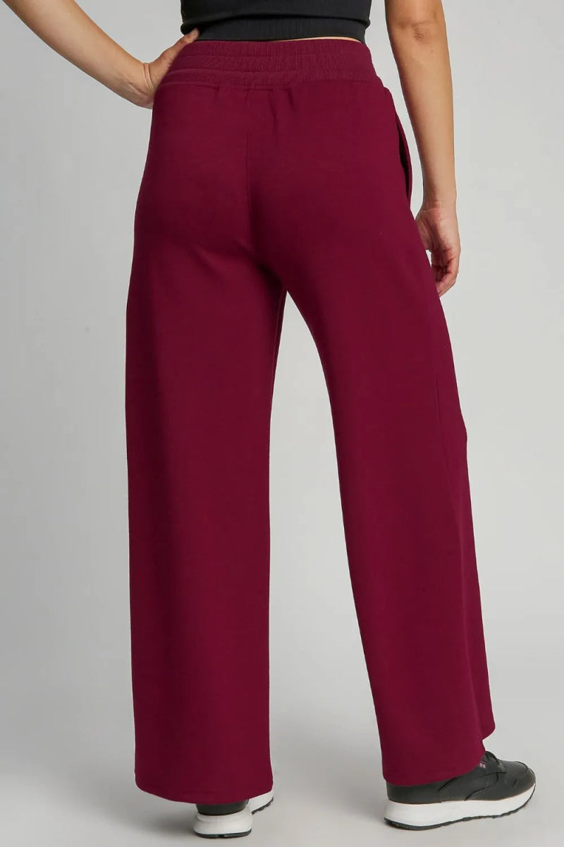 Umgee Full Size Drawstring Wide Leg Pants with Pockets - Love Salve
