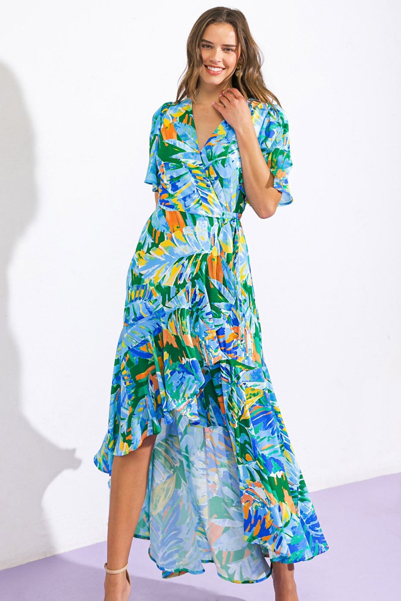 UNEXPECTED SURPRISE WOVEN HI - LO DRESS - Love Salve