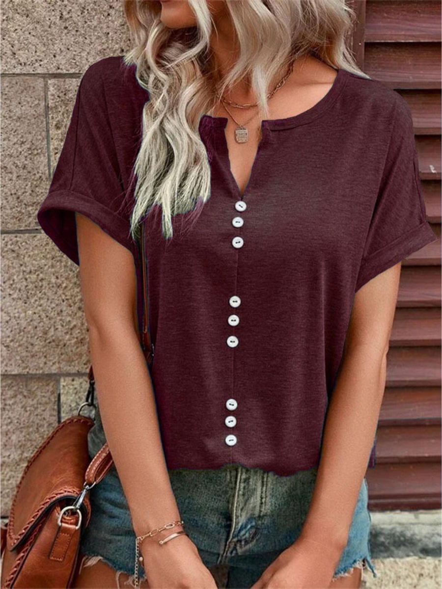 Eyelet Embroidered Button-Up Jumpsuit