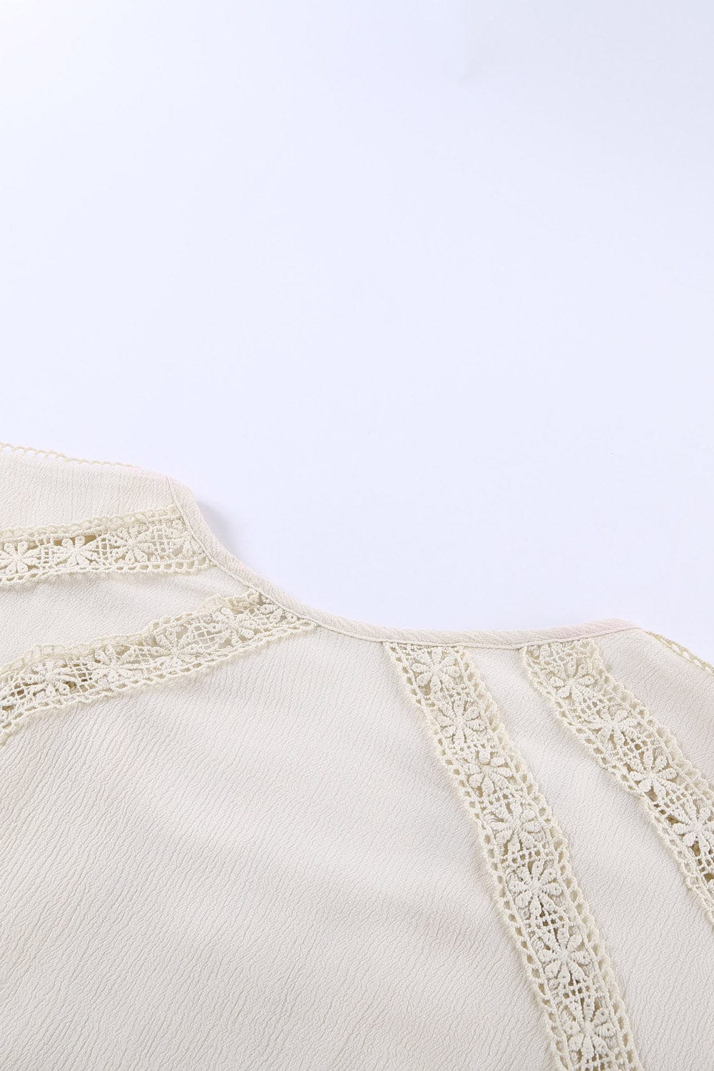 Eyelet Embroidered Button-Up Jumpsuit