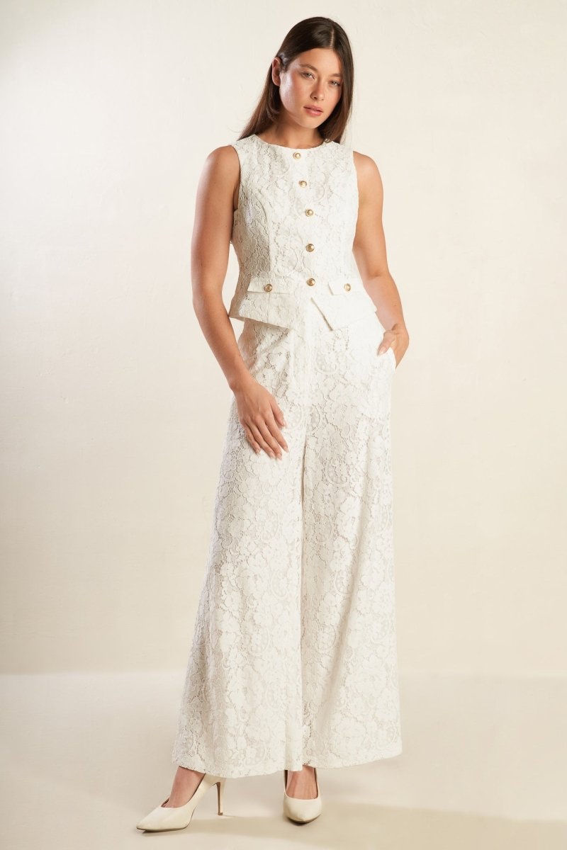 WE TRUST YOU WOVEN LACE PANTS - Love Salve