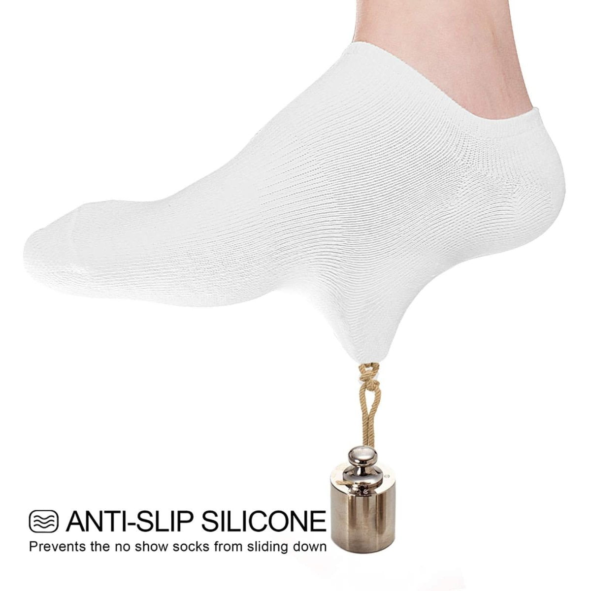 wernies No Show Socks Women Low Socks Non Slip Flat Boat Line 4/8 Pairs - Love Salve