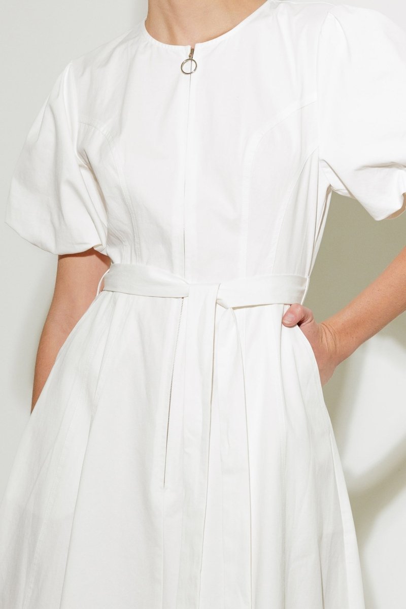 WHAT DO YOU MEAN WOVEN MIDI DRESS - Love Salve