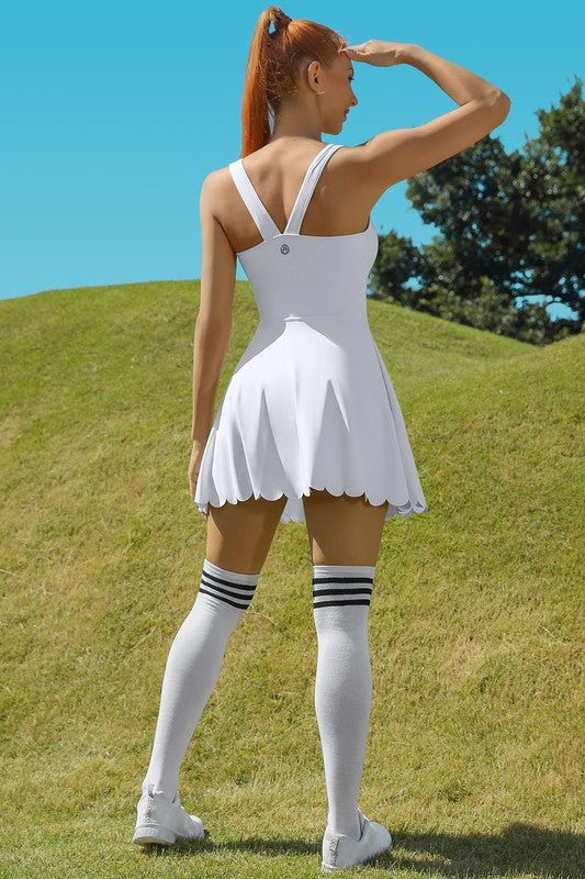 Women Workout Golf Tennis Dress with Shorts Pocket for Active Sports - Love Salve
