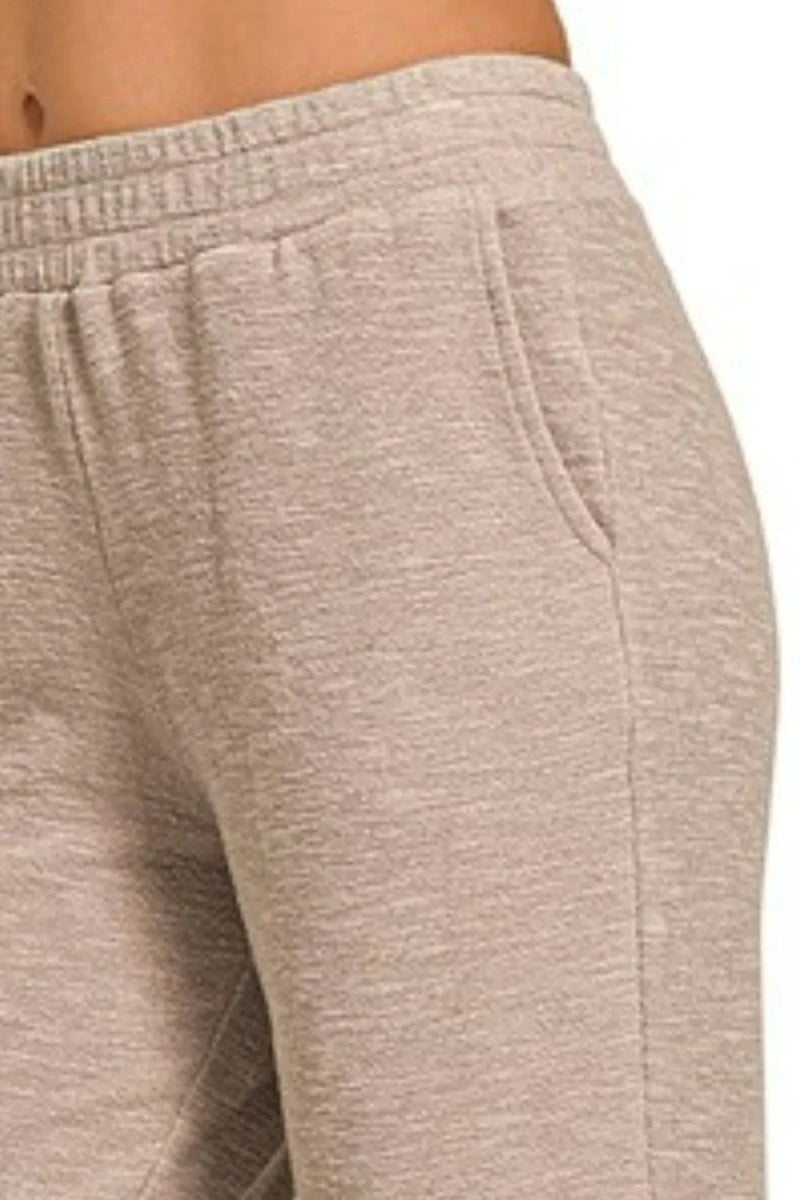Zenana Cotton Slub Jogger Pants for Comfort and Style - Love Salve