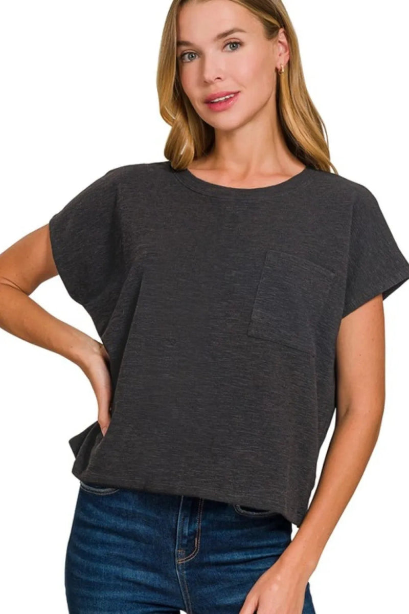 Zenana Round Neck Short Sleeve T-Shirt for Everyday Comfort - Love Salve