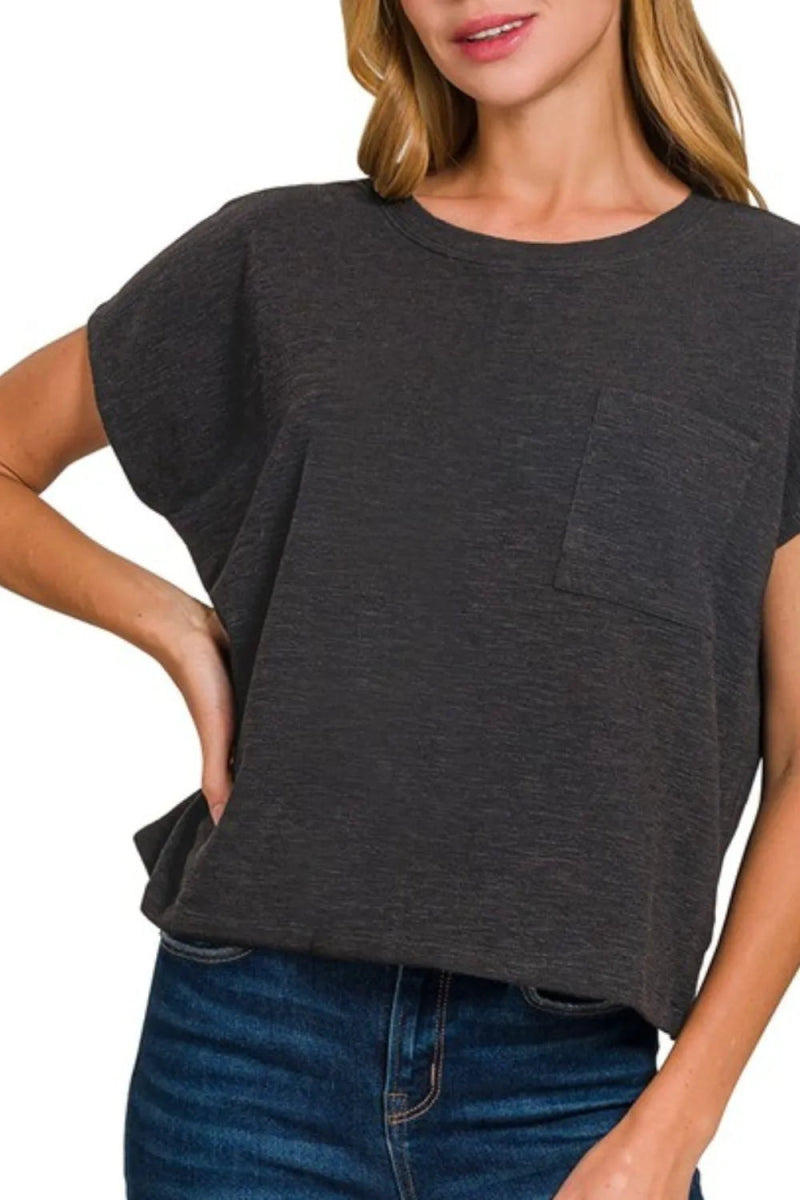 Zenana Round Neck Short Sleeve T-Shirt for Everyday Comfort - Love Salve