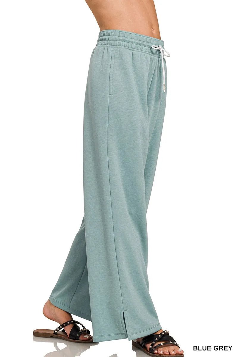 Zenana Scuba Drawstring Pants for Comfort and Style - Love Salve